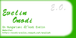 evelin onodi business card